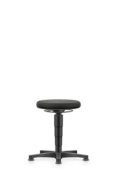 bimos allround pall med glider, svart tyg, sitthöjd 450-650 mm, grå färgring, 9460-6801-3278