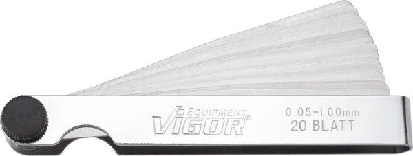 VIGOR känselmåttssats, 0,05 - 1,00 mm, V1714