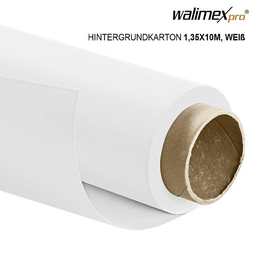 Walimex per bakgrundslåda 1,35x10m, vit, 22804