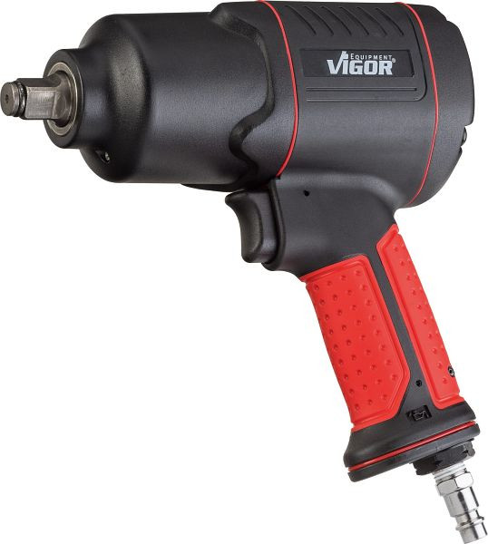 VIGOR slagnyckel, maximalt lossande vridmoment: 1200 Nm, solid kvadratisk 12,5 mm (1/2 tum), 186,8 mm, högpresterande dubbel hammarslagmekanism, V4800