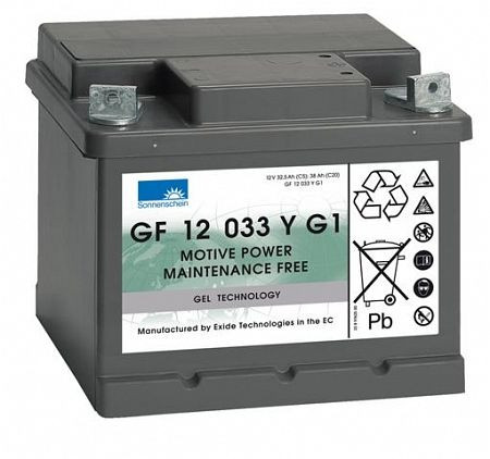 EXIDE batteri GF 12033 Y G1, absolut underhållsfritt, med baslist, 130100018