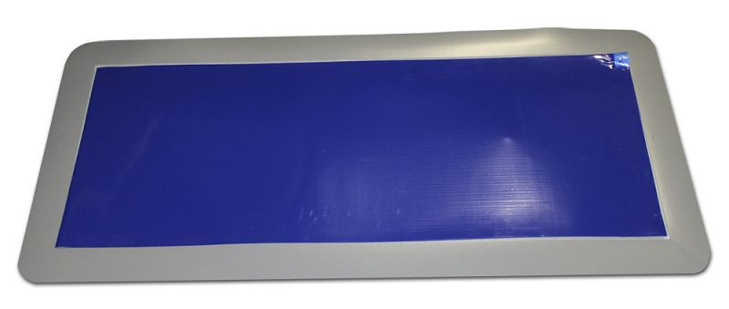 Ergomat Sticky Matte Combo: ram med block med blå blad, 300 ark, längd 129 cm, bredd 61 cm, SMCOMBO-BLUE