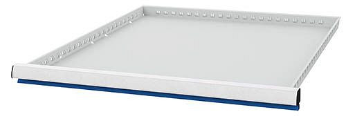 Bedrunka+Hirth låda, inklusive skenor, R 24-24, panelhöjd 50 mm, bärförmåga 70 kg, mått i mm (BxDxH): 600 x 600 x 50, 60.70.050V07