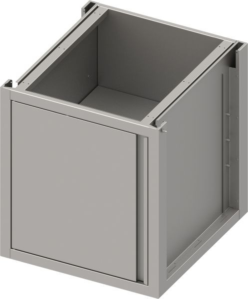 Stalgast underskåpslåda i rostfritt stål version 2.0 med gångjärnsdörr, baskonstruktion 400x640x660 mm, BX04651F