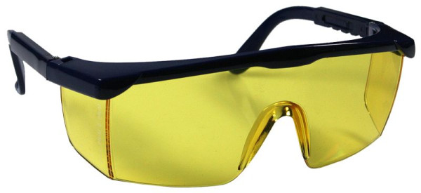 Busching UV-skyddsglasögon, tonad gul, EN 166/170, justerbara sporttamlar med sikte runtom, 100064