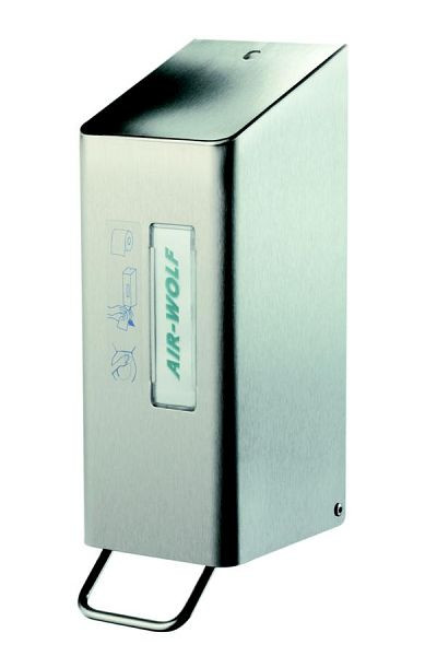 Air Wolf toalettstolsrengörare, Omega-serien, H x B x D: 288 x 97 x 142 mm, belagt rostfritt stål, 29-016