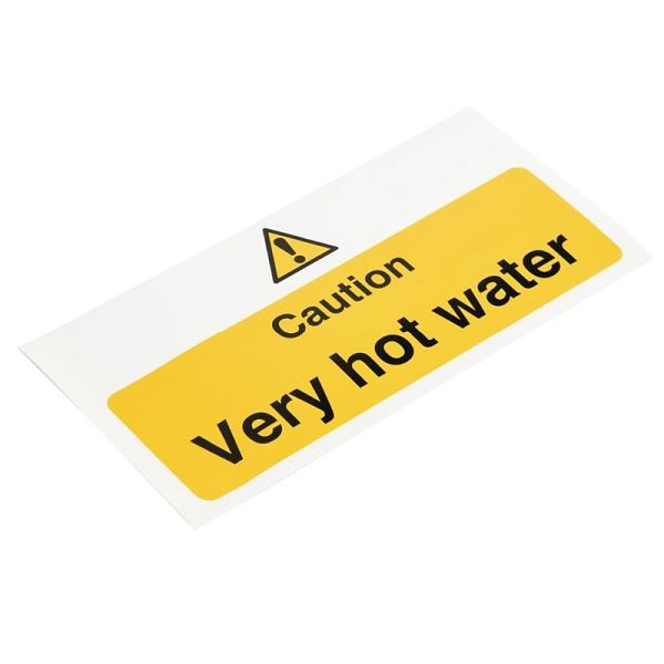 Vogue Caution - Varningsetikett för mycket varmt vatten, L849