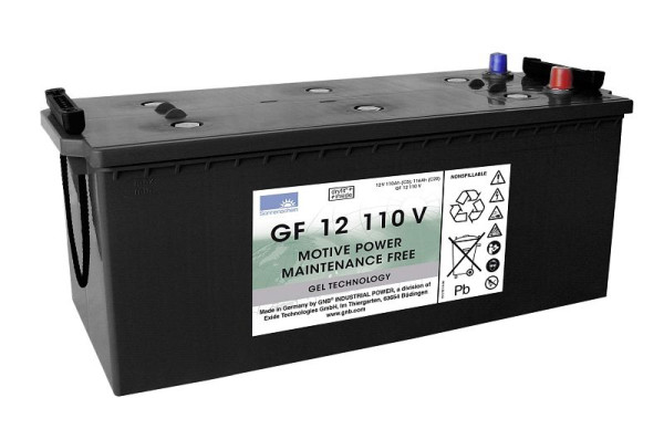 EXIDE batteri GF 12110 V, dryfit dragkraft, absolut underhållsfritt, 130100012