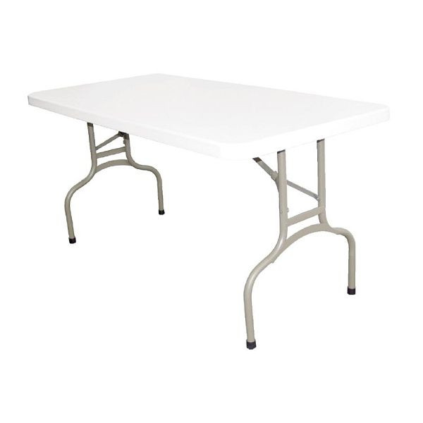 Bolero rektangulärt fällbart bord vit 152cm, U544