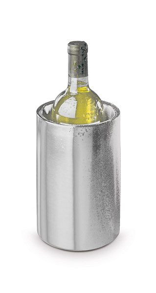 APS flaskkylare, utsida Ø 12 cm, höjd: 20 cm, rostfritt stål, mattpolerad, insida Ø 10 cm, dubbelväggig, för 0,7 - 1,5 liters flaskor, 36030