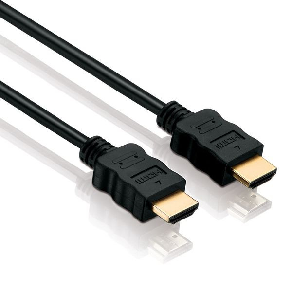 Helos anslutningskabel, HDMI-kontakt/kontakt, 4K, BASIC, 5.0m, svart, 118872