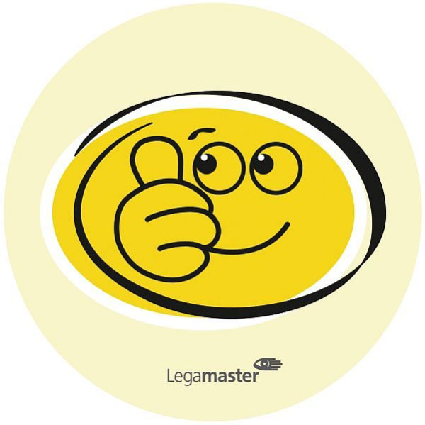 Legamaster modereringskort emoticon 95mm skratt-ledsen, PU: 100 stycken, 7-257001
