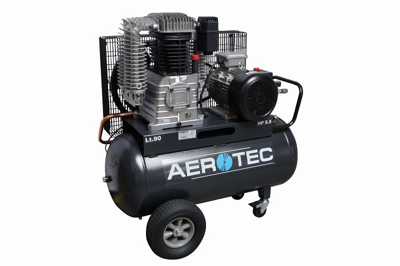 AEROTEC industrikolvkompressor tryckluft 400V oljesmord, 580 l/min, mobil, 2-stegs, 2010191