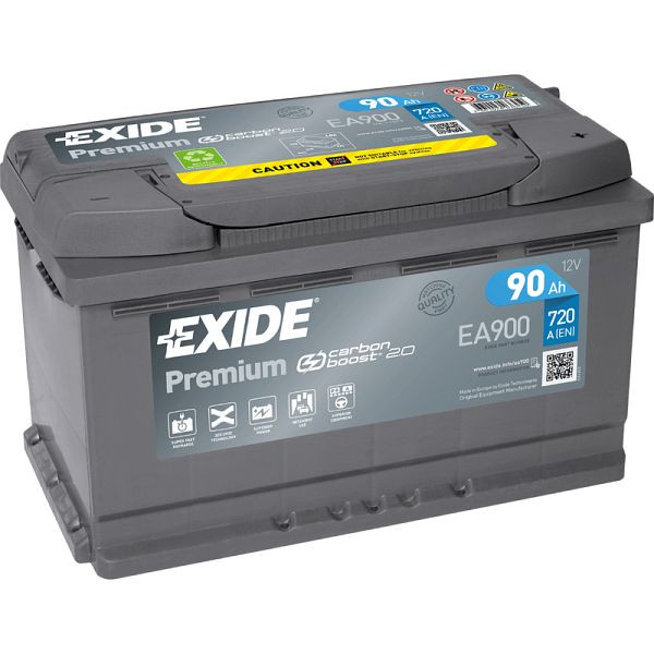 EXIDE Premium EA 900 Pb startbatteri, 101 009601 20