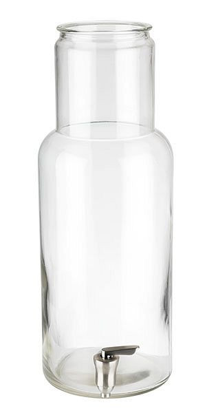 APS glas inklusive kran, Ø 17 cm, höjd: 46 cm, glasbehållare, för dryckesautomat 7,5 liter, 10427