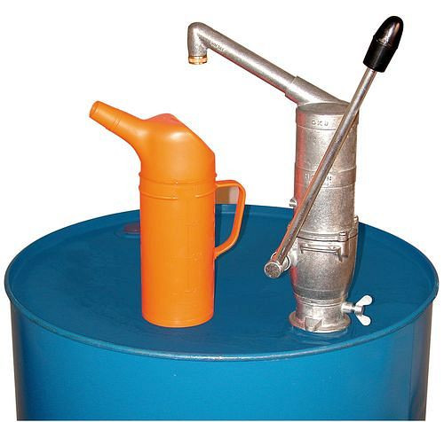 DENIOS oljefatpump av rostfri zinkpressgjuten, för motor-, hydraul- och växelolja, 117-563