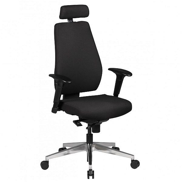 Amstyle kontorsstol skrivbordsstol tyg svart, SPM1.279