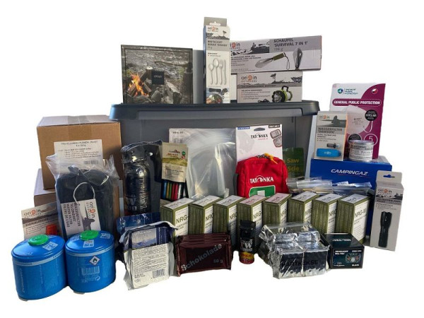 MBS civilskydd försiktighetsåtgärder och nödlager box "Hem", 534115
