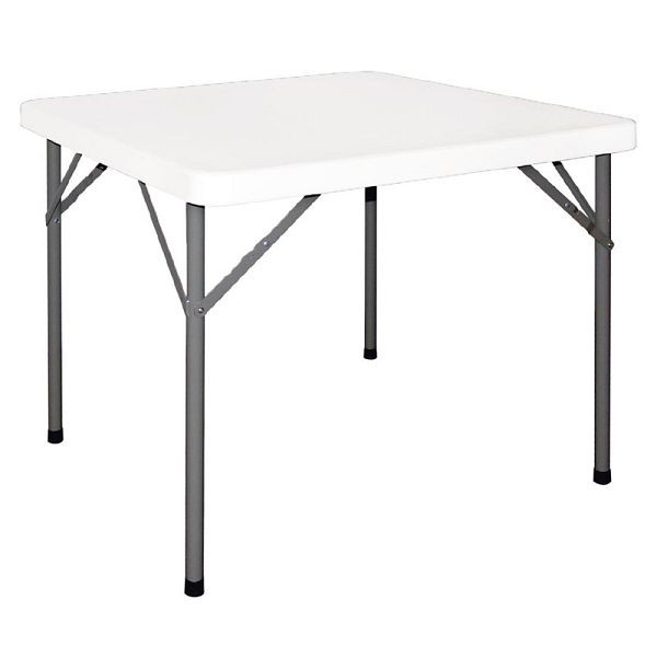 Bolero fyrkantigt fällbart bord vit 86 x 86cn, Y807