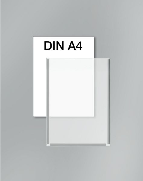 Kerkmann affischficka DIN A4, B 210 x D 3 x H 297 mm, transparent, PU: 2 st, 44691400
