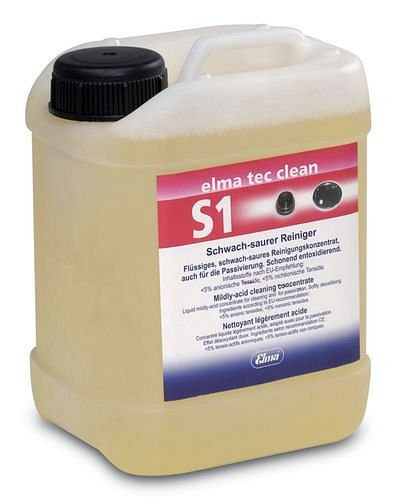 DENIOS rengöringsmedel elma tec clean S1 för U-liters ultraljudsapparat, deoxiderande, PU: 2,5 liter, 179-229