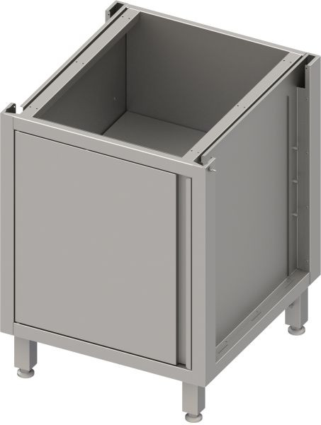 Stalgast underskåpslåda i rostfritt stål version 2.0, för ben/sockelram, med gångjärnsdörr 400x640x660 mm, BX04651
