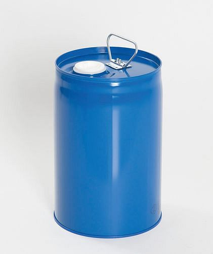 DENIOS säkerhetskombinationsbehållare av stål, med PE innerblåsa, 12 liter, blå, 217-946
