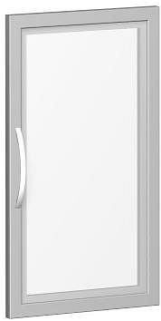 geramöbel satinglasdörr i träram, för skåpbredd 400 mm, 2 filhöjder, vänster eller höger, inkl dörrspjäll, silver, S-342901-GT