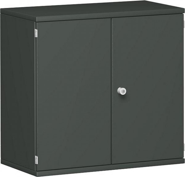 geramöbel dörrskåp 1 dekorativ hylla, låsbar, 800x425x768, grafit/grafit, N-10D208-GG