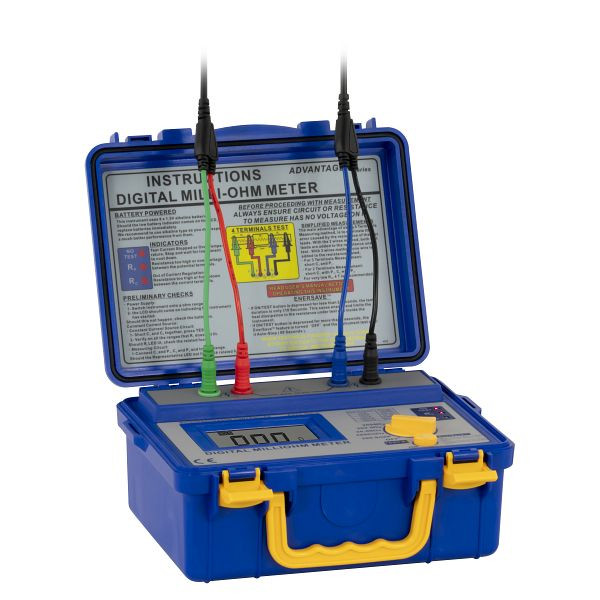 PCE Instruments milliohmmeter i ett robust, förseglat hölje, 250 x 190 x 110 mm, PCE-MO 2002
