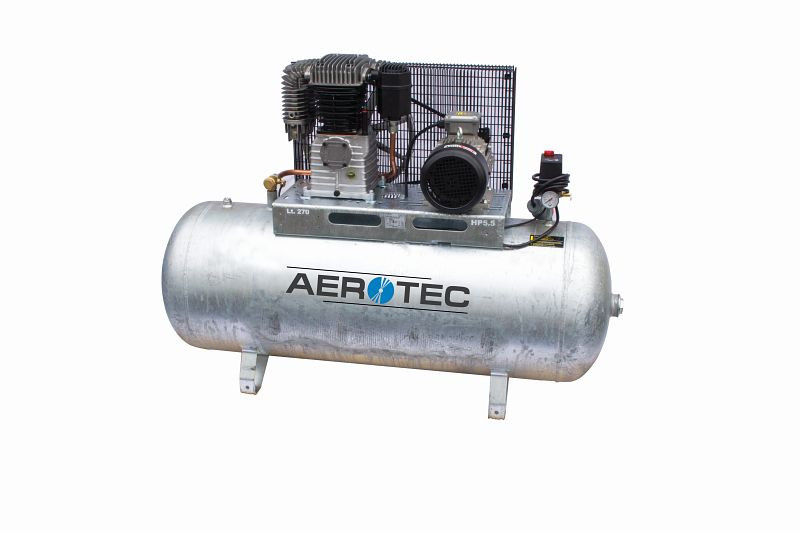 AEROTEC N59-270 Z PRO horisontell - 400 volt galvaniserad kompressor oljesmord, 2005322