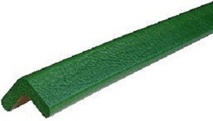 Knuffi hörnskydd, varnings- och skyddsprofil typ E, grön, 1 meter, PE-900203