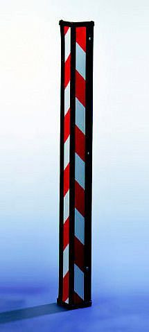 DENIOS universell skyddsvinkel för kant- och pelarskydd, röd vit randig, PU: 2 st, 207-404