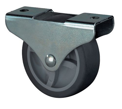 BS-hjul lådhjul, termoplastgummi, hjulbredd 14 mm, hjul-Ø 30 mm, lastkapacitet 35 kg, E51.030