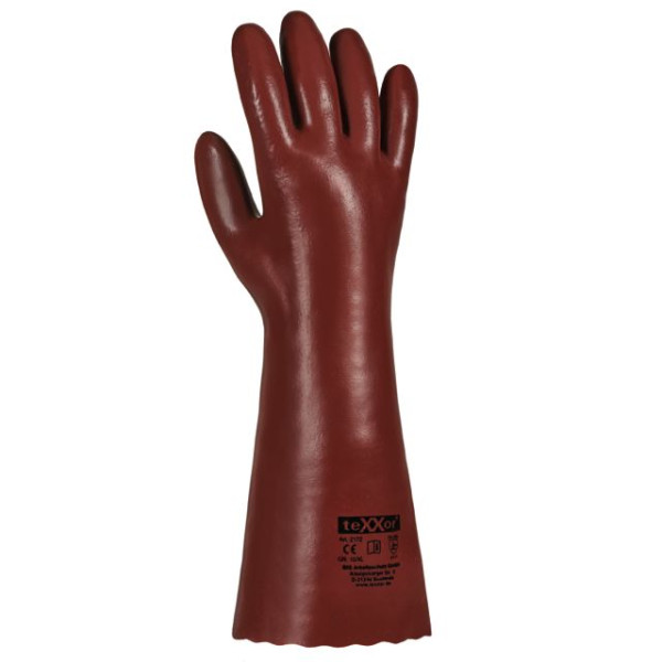 teXXor PVC-handskar "RED BROWN", PU: 60 par, 2172