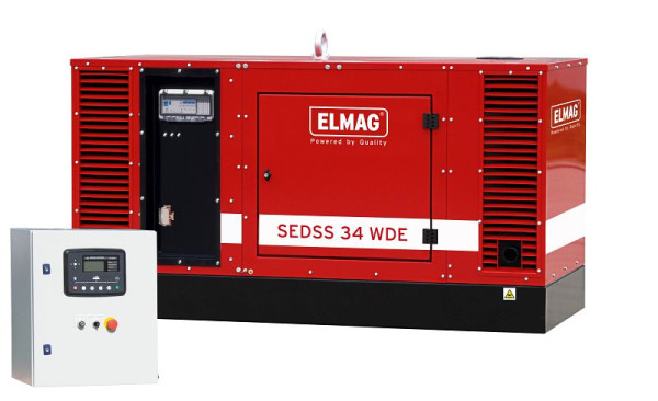 ELMAG nödkraft komplett paket SEDSS 34WDE-ASS, DIESEL kraftgenerator med KUBOTA V3300 motor (ljudisolerad), 00554