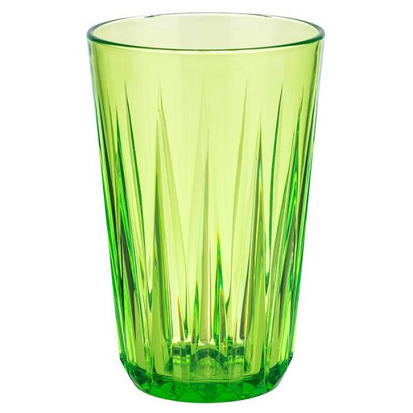 APS drickskopp -CRYSTAL-, Ø 8 cm, höjd: 12,5 cm, Tritan, 0,3 liter, färg: grön, 48 st, 10535