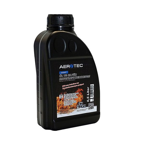 AEROTEC olja VG 22 för tryckluftsverktyg, PU: 0,5 liter, 200647