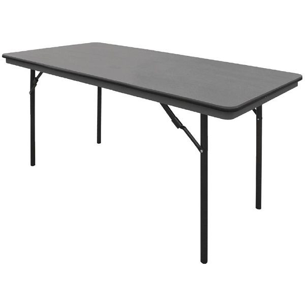 Bolero rektangulärt fällbart bord svart 152cm, GC595