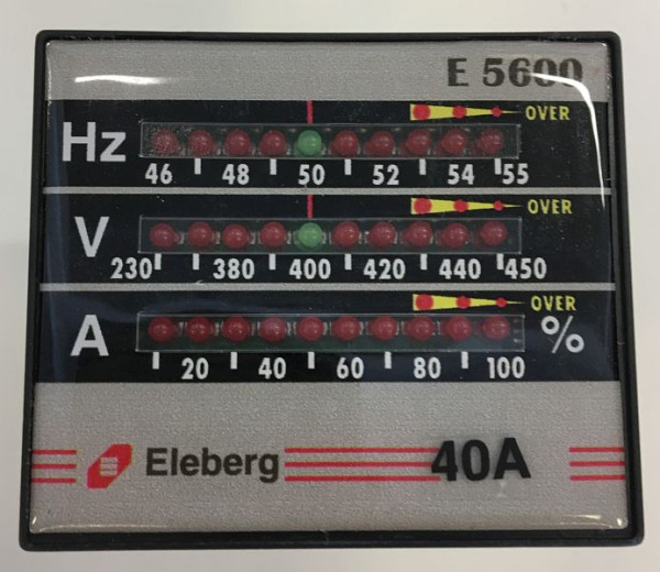ELMAG displayenhet för kraftuttagsgeneratorer, V, HZ, A (upp till 40A), 9503600
