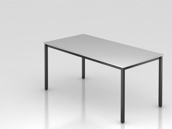 Hammerbacher mötesbord 160x80cm grå/svart fyrkantig, rektangulär form, VDQ16/5/D