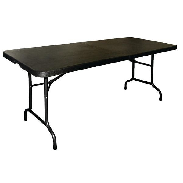 Bolero rektangulärt fällbart bord svart 183cm, CB518