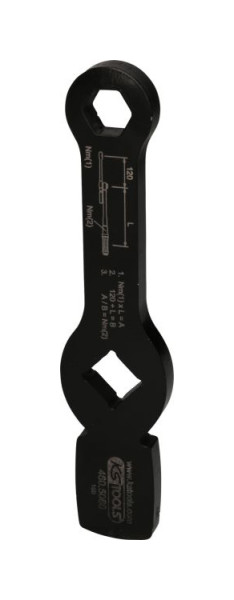 KS Tools 3/4" insexnyckel med 2 slagytor, 18 mm, 460.5060