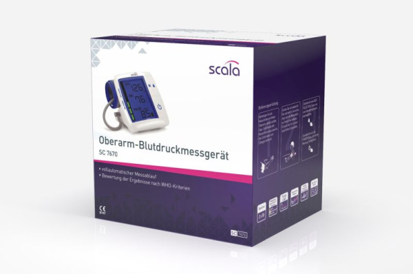 Scala SC 7670 blodtrycksmätare för överarm, 02495