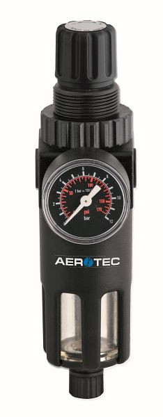 AEROTEC filtertryckregulator 1/4&quot; tryckreducerare manometer kompressor, 2010212