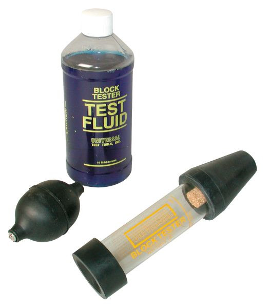 Busching cylinderhuvud för läckagetestare för kylsystem, inklusive reaktionsvätska 480 ml, 100242