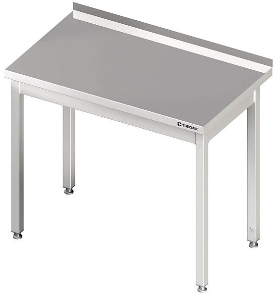 Stalgast arbetsbord utan underrede, 600x600x850 mm, utan stag, med uppställning, svetsad, VAT06600A