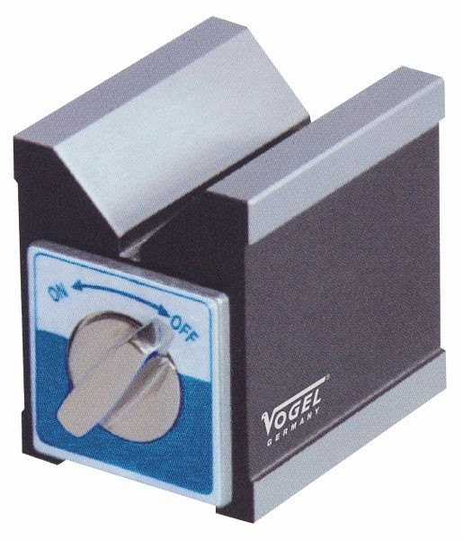 Vogel Germany magnet, mät- och klämprisma, härdad, för axlar Ø 6 - 30 mm, 70 x 60 x 73 mm, 331002