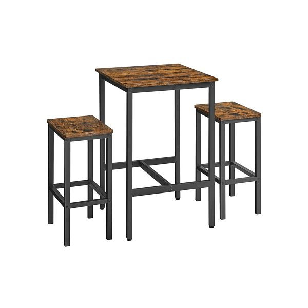 VASAGLE matbord med 2 stolar, LBT017B01