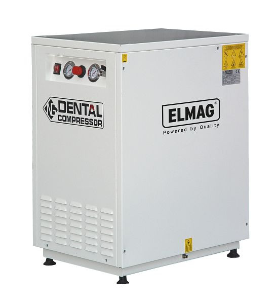 ELMAG dentalkompressor 350/8/30W-SILENT, EXTREME SD 30L 2, 00CV, inklusive adsorptionstork, 21115